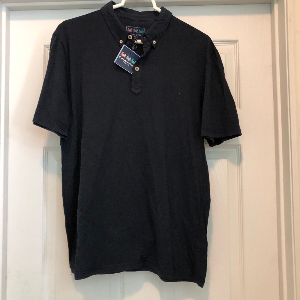 NWT Charleston Threads Navy Polo